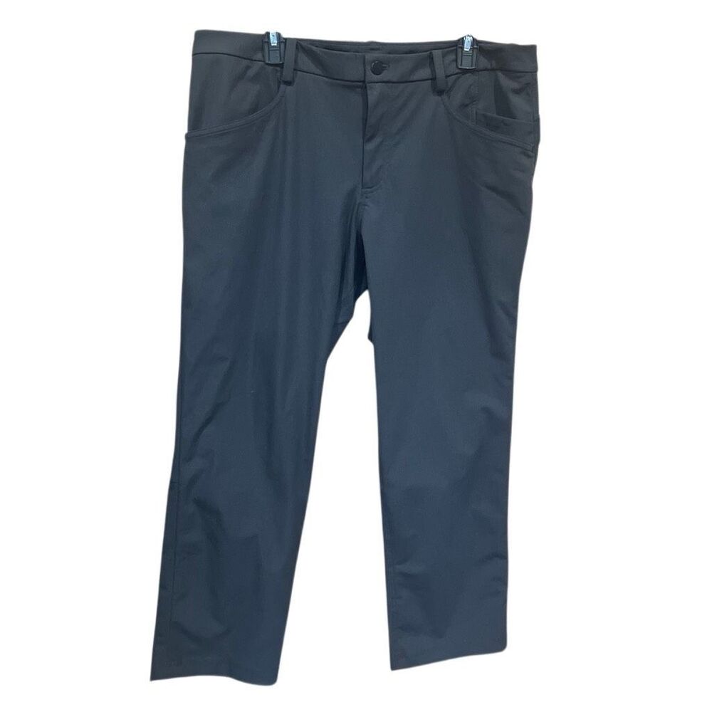 Lululemon Men’s ABC Pants Size 38 NEW Charcoal Grey Straight Leg #778